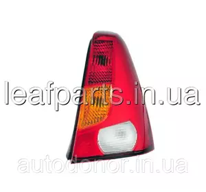 Скло ліхтаря/стопа заднього праве червоно-жовте QSP Dacia/Renault Logan фаза 1