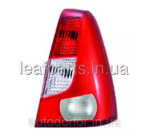 Скло ліхтаря/стопа заднього праве червоно-біле QSP Dacia/Renault Logan фаза 1