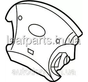 Подушка безпеки airbag керма чорний хром VW ID4 (20-) 11K-880-201-E-XEA