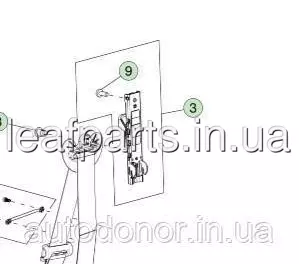 Кронштейн передніх ременів безпеки Tesla Model 3 / Y (16-) 1068130-01-B Кронштейн передніх ременів безпеки Tesla Model 3 / Y (16-) 1068130-01-B