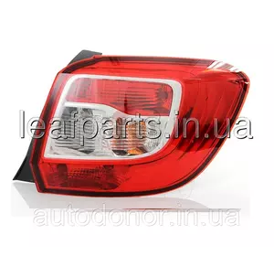 Ліхтар/стоп задній правий червоно-білий DEPO Renault/Dacia Sandero 2