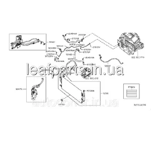 Радіатор кондиціонера Nissan Leaf S ZE1 (18-) 92100-5SA0A
