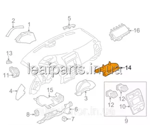 Накладка на торпедо нижня права пасажирська сіра K-GRAY Nissan Leaf ZE0 (10-12) 68104-3NA0A Накладка на торпедо нижня права пасажирська сіра K-GRAY Nissan Leaf ZE0 (10-12) 68104-3NA0A