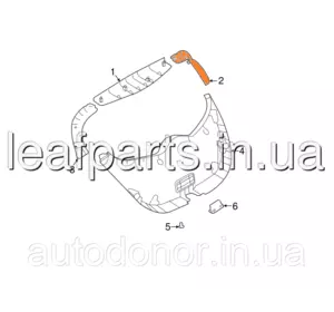 Обшивка дверей (кришки, ляди) багажника ліва G-GRAY Nissan Leaf ZE1 (18-) 90903-5SA0A Обшивка дверей (кришки, ляди) багажника ліва G-GRAY Nissan Leaf ZE1 (18-) 90903-5SA0A