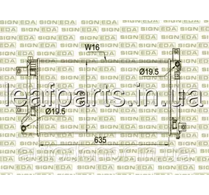 Радиатор охлаждения +AC Nissan Leaf AZE0 (13-17) 21410-3NF0A Радиатор охлаждения +AC Nissan Leaf AZE0 (13-17) 21410-3NF0A