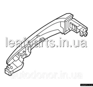Ручка двері задньої ліва / права Black Pearl Nissan Ariya (22-) 80640-5MP6A Ручка двері задньої ліва / права Black Pearl Nissan Ariya (22-) 80640-5MP6A