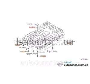 Болт/ гвинт короба акумуляторної батареї Nissan Leaf ZE0/AZE0 (10-17) 74480-3NA0B Болт/ гвинт короба акумуляторної батареї Nissan Leaf ZE0/AZE0 (10-17) 74480-3NA0B