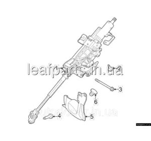 Кермова колонка з карданчиком електричне регулювання з 03/2023 Nissan Ariya (22-) 48805-5MP1B Кермова колонка з карданчиком електричне регулювання з 03/2023 Nissan Ariya (22-) 48805-5MP1B