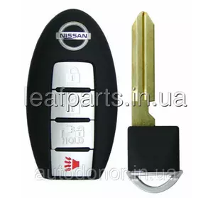 Ключ smart key на 4 кнопки, ID 4A, 433 MHz, CWTWB1G0168 Nissan Leaf ZE1 (18-) 285E3-5SA1A Ключ smart key на 4 кнопки, ID 4A, 433 MHz, CWTWB1G0168 Nissan Leaf ZE1 (18-) 285E3-5SA1A