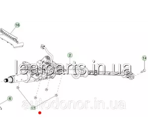 Рульова колонка з карданчиком Tesla Model 3 (16-) 1044811-00-H Рульова колонка з карданчиком Tesla Model 3 (16-) 1044811-00-H