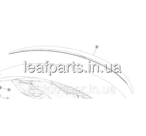Спойлер карбоновий кришки багажника Tesla Model 3 (16-) 1455166-00-C Спойлер карбоновий кришки багажника Tesla Model 3 (16-) 1455166-00-C
