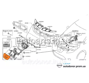 Лючок зарядного порту (блакитний) з отвором під камеру Nissan Leaf ZE0/AZE0 (10-17) 65710-3NF7C Лючок зарядного порту (блакитний) з отвором під камеру Nissan Leaf ZE0/AZE0 (10-17) 65710-3NF7C