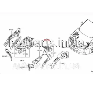 Чверть лонжерон передня ліва біла QABG -PEARL / BRILLIANT WHHT Nissan Leaf ZE1 (18-) F4121-5SAMA Чверть лонжерон передня ліва біла QABG -PEARL / BRILLIANT WHHT Nissan Leaf ZE1 (18-) F4121-5SAMA