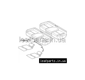 Сидіння заднє текстиль Nissan Ariya (22-) 88300-5MU0A Сидіння заднє текстиль Nissan Ariya (22-) 88300-5MU0A
