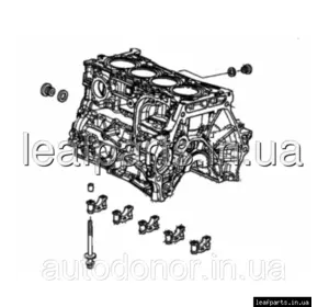 Блок двигуна Honda Clarity 1,5T (17-) 11000-5WJ-810 Блок двигуна Honda Clarity 1,5T (17-) 11000-5WJ-810