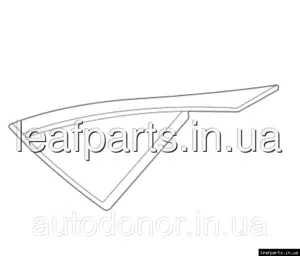 Накладка трикутник крила задня ліва AWD Nissan Ariya (22-) 78127-5MR0A Накладка трикутник крила задня ліва AWD Nissan Ariya (22-) 78127-5MR0A