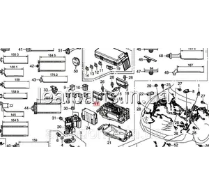 Мультиблок запобіжників з B2-1 по B2-7 Honda FCX Clarity (17-) 38233-T3V-A11 Мультиблок запобіжників з B2-1 по B2-7 Honda FCX Clarity (17-) 38233-T3V-A11
