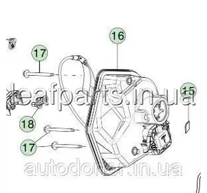 Порт зарядки Tesla Model 3 / Y (17-) 1490374-10-E Порт зарядки Tesla Model 3 / Y (17-) 1490374-10-E