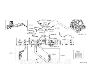 Радіатор кондиціонера Nissan Leaf S ZE1 (18-) 92100-5SA0A Радіатор кондиціонера Nissan Leaf S ZE1 (18-) 92100-5SA0A
