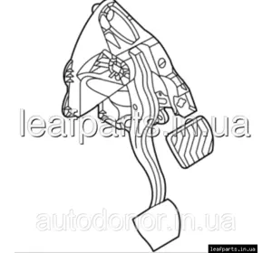 Педаль гальма Nissan Ariya (22-) 46501-5MP0A Педаль гальма Nissan Ariya (22-) 46501-5MP0A