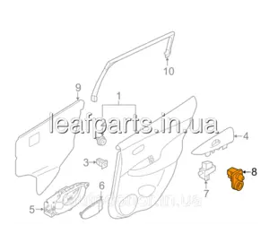 Датчик зачинення дверей Nissan Leaf ZE1 (18-) 25360-1HA1C Датчик зачинення дверей Nissan Leaf ZE1 (18-) 25360-1HA1C