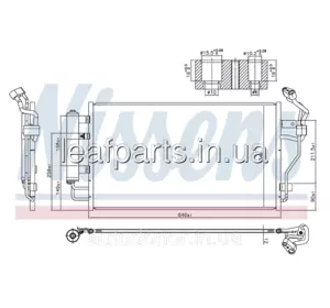 Радіатор кондиціонера KOYOAIR Nissan Leaf AZE0 S EM57 (13-17) 92100-3NL0A Радіатор кондиціонера KOYOAIR Nissan Leaf AZE0 S EM57 (13-17) 92100-3NL0A