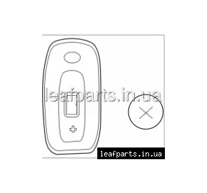Ключ 3 кнопки механічна кришка багажника 433 МГц / ID4A Nissan Ariya (22-) 285E3-5MR1B Ключ 3 кнопки механічна кришка багажника 433 МГц / ID4A Nissan Ariya (22-) 285E3-5MR1B