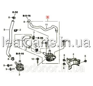 Насос (помпа) системи охолодження двигуна Honda FCX Clarity (17-) 061J0-5WJ-A00 Насос (помпа) системи охолодження двигуна Honda FCX Clarity (17-) 061J0-5WJ-A00