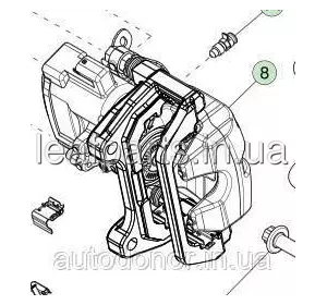 Супорт гальмівний задній правий BASE Tesla Model 3 / Y (16-) 8008214-00-B Супорт гальмівний задній правий BASE Tesla Model 3 / Y (16-) 8008214-00-B