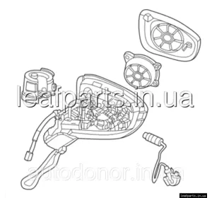 Дзеркало заднього огляду праве з Camera, без Platinum+ Nissan Ariya (22-) 96301-5MR4A Дзеркало заднього огляду праве з Camera, без Platinum+ Nissan Ariya (22-) 96301-5MR4A