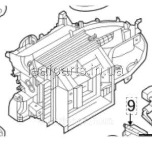Обігрівача салону Nissan Ariya (22-) 27210-5MS4A Обігрівача салону Nissan Ariya (22-) 27210-5MS4A