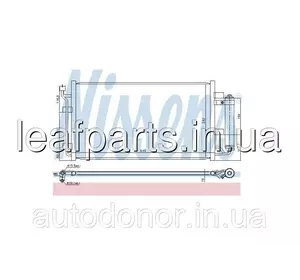 Радіатор кондиціонера NISSENS Nissan Leaf ZE0 EM61 (10-13) 92100-3NA0A Радіатор кондиціонера NISSENS Nissan Leaf ZE0 EM61 (10-13) 92100-3NA0A