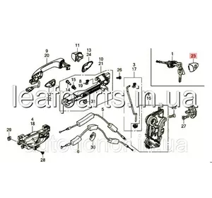 Накладка дверей хром передня ліва Honda FCX Clarity (17-) 72184-T2A-A11YQ Накладка дверей хром передня ліва Honda FCX Clarity (17-) 72184-T2A-A11YQ