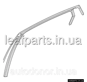 Ущільнювач скла двері задньої лівий FWD Nissan Ariya (22-) 82331-5MP0A Ущільнювач скла двері задньої лівий FWD Nissan Ariya (22-) 82331-5MP0A