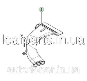 Воздуховод на задній ряд сидінь правий Tesla Model 3 (16-) 1092166-00-A Воздуховод на задній ряд сидінь правий Tesla Model 3 (16-) 1092166-00-A