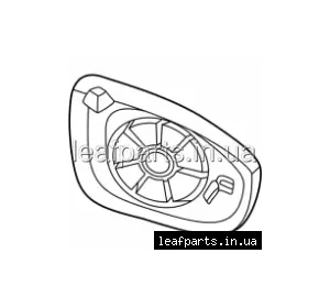 Дзеркальний елемент заднього огляду лівий Nissan Ariya (22-) 96366-5MR1A Дзеркальний елемент заднього огляду лівий Nissan Ariya (22-) 96366-5MR1A