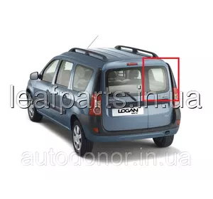 Скло заднього дверей праве XYG Dacia/Renault Logan MCV (універсал) фаза 1/2