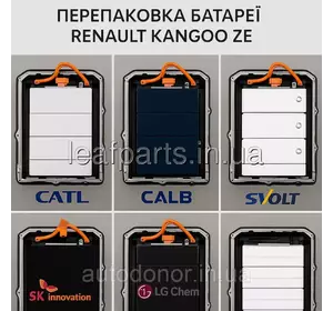 Перепаковка та модернізація тягової батареї Renault Kangoo ZE Перепаковка та модернізація тягової батареї Renault Kangoo ZE