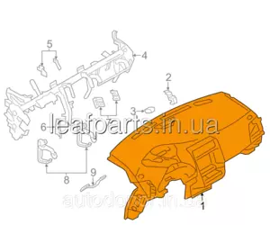 Торпедо (гола) сіра K - GRAY Nissan Leaf ZE0 (10-12) 68200-3NA0A Торпедо (гола) сіра K - GRAY Nissan Leaf ZE0 (10-12) 68200-3NA0A