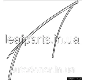 Ущільнювач скла двері передньої лівий FWD Nissan Ariya (22-) 80331-5MP0A Ущільнювач скла двері передньої лівий FWD Nissan Ariya (22-) 80331-5MP0A